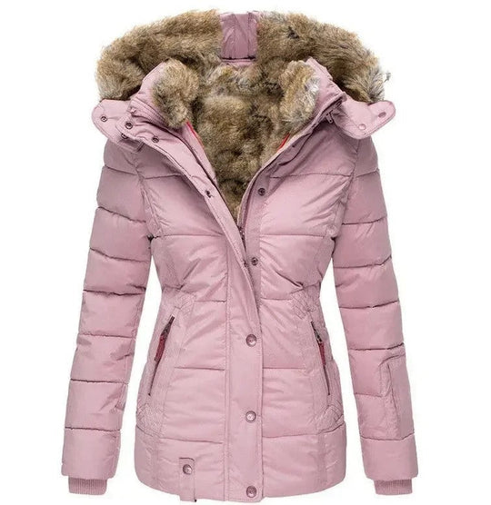 Warm wattierte Baumwolljacke für Frauen