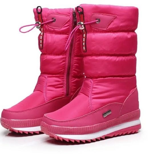 Dikke pluchen winterlaarzen voor dames