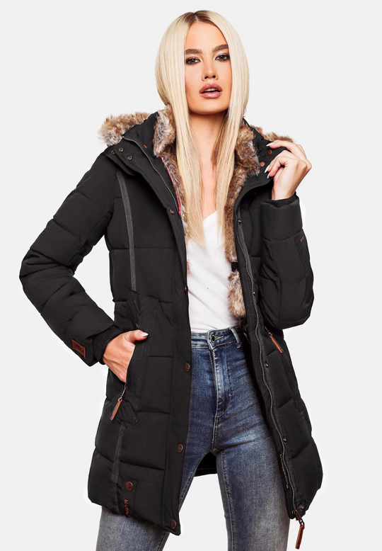 Warm wattierte Baumwolljacke für Frauen