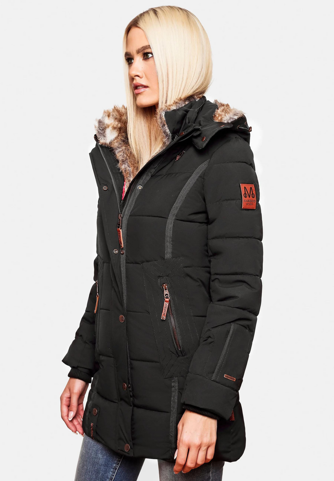 Warm wattierte Baumwolljacke für Frauen