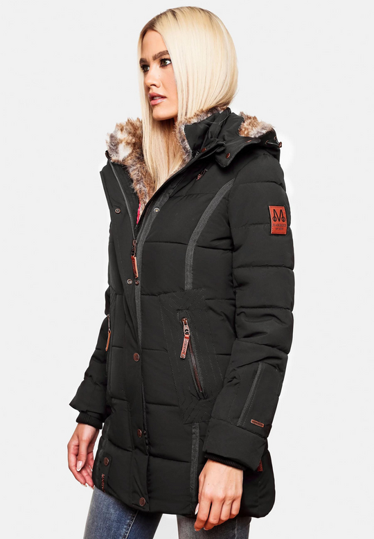 Warm wattierte Baumwolljacke für Frauen