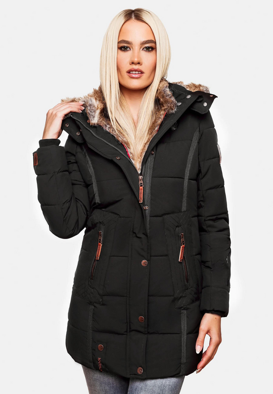Warm wattierte Baumwolljacke für Frauen